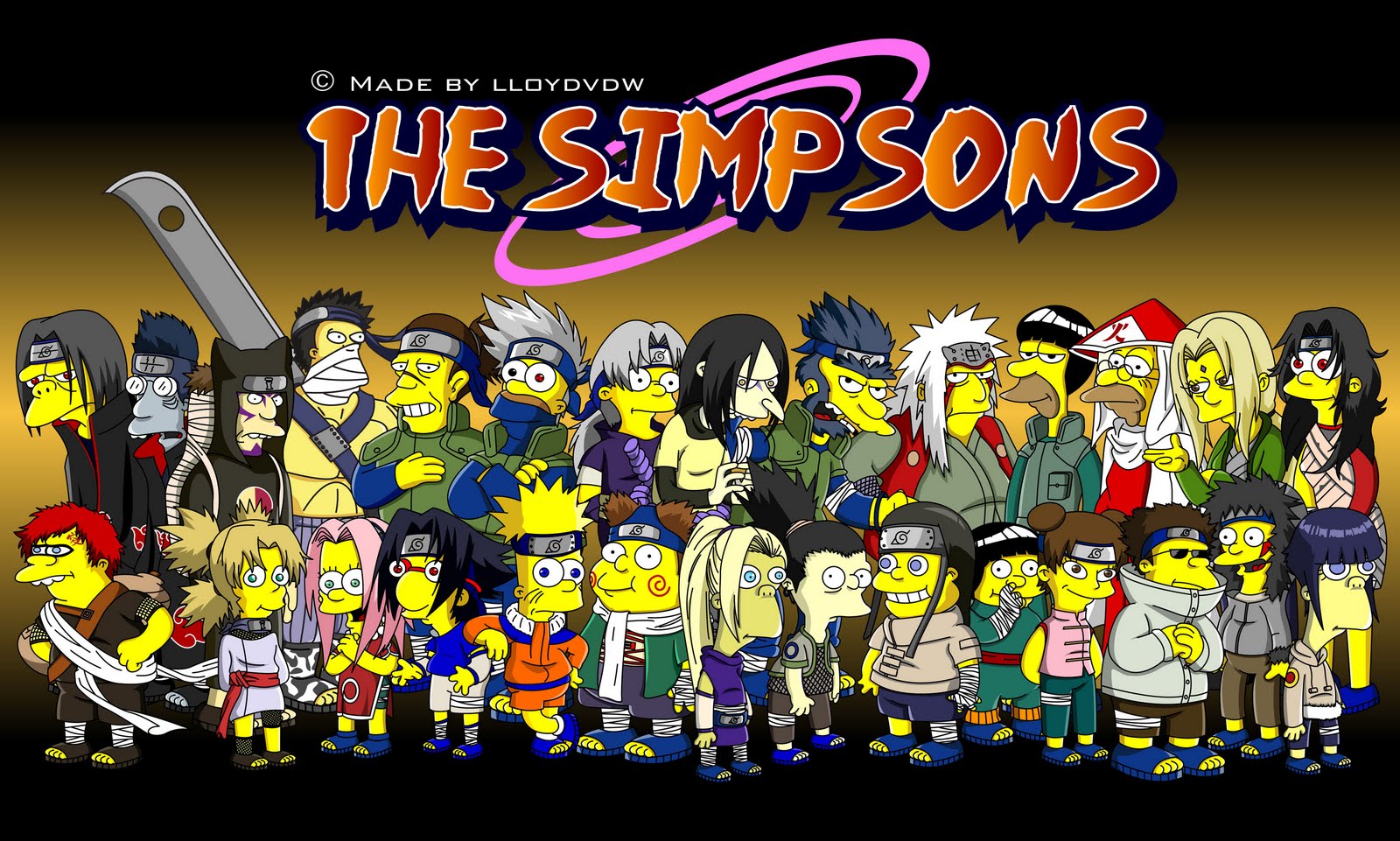 Naruto as The Simpsons
