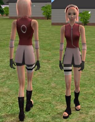 Sakura Shippuuden - персонажи для игры Sims 2