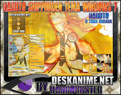 Naruto 9 Tails Chakra Windows 7 Theme