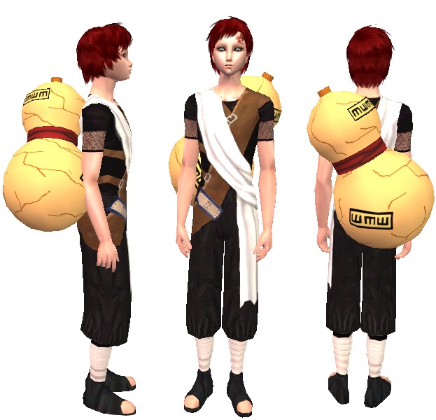 Gaara - персонаж для игры Sims 2